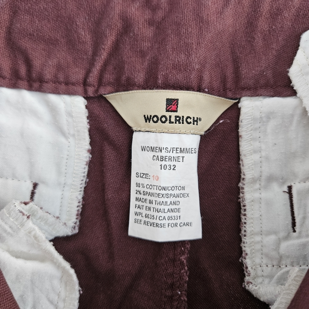 Woolrich Boot Cut Pants in Deep Wine - Picture 4 of 4